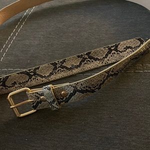 Snakeskin belt